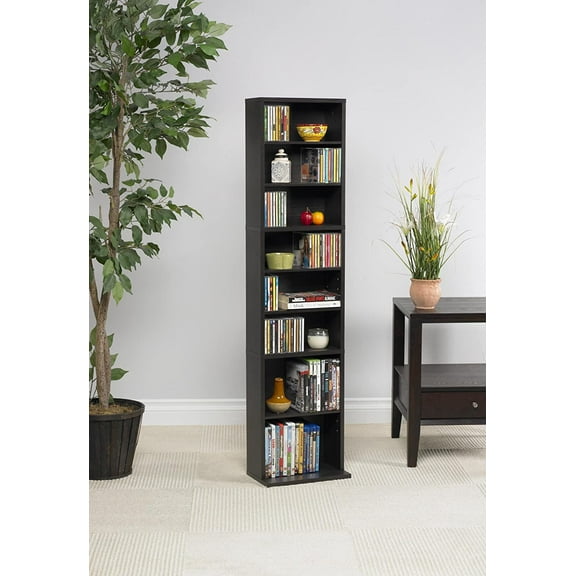 Media Storage Cabinet – Espresso Finish for Music, Movies, Games & Memorabilia