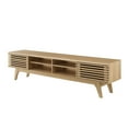 thumbnail image 1 of Media TV Display Stand Console Cabinet, Wood, Brown Oak, Modern Contemporary Urban Design, Living Lounge Room Hotel Lobby Hospitality, 1 of 8