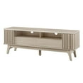 thumbnail image 1 of Media TV Stand Console Table, Brown Oak, Wood, Mid Century Living Room Lounge Cafe Lobby, Modern Contemporary HB34653, 1 of 12