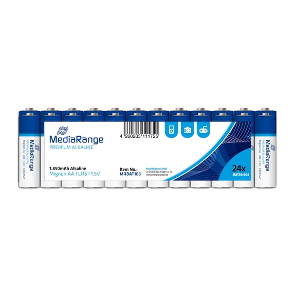 MediaRange Shrink Alkaline Battery 1.5 V AA (LR6)