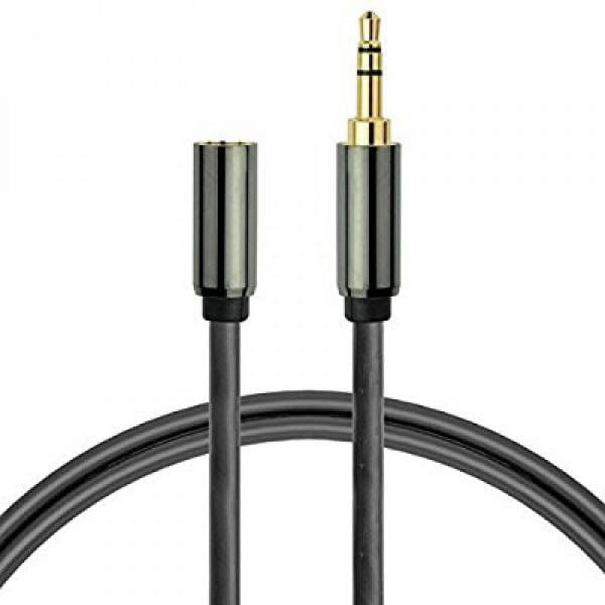 Mediabridge 3.5mm Extension Cable (25 Feet) - 3.5mm Female To Male Stereo Audio Cable - Step Down Design for iPhone, iPod, Smartphone, Tablet and MP3 Cases - (Part# MPC-35FM-25 )