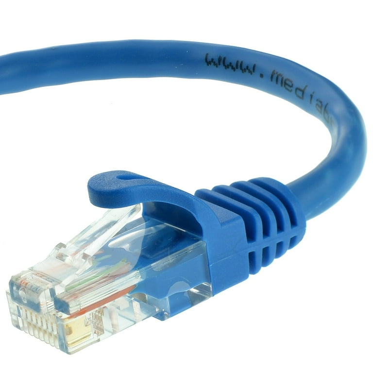 Cat6 Ethernet Cable 25ft Blue | 10Gbps, RJ45 LAN, 550 MHz, UTP | Network  Patch Cable