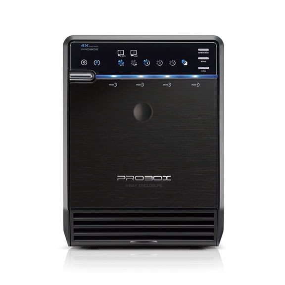 Mediasonic 4 Bay 3.5" SATA Hard Drive Enclosure DAS - USB 3.0 & eSATA Support 30TB HDD