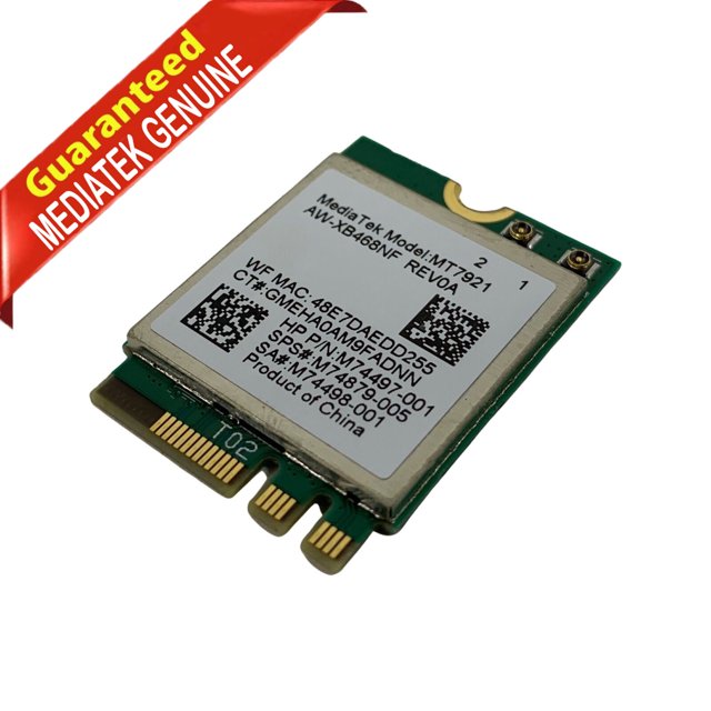 Mediatek MT7921 Wireless WiFi 802.11ax Dual Band WLAN Bluetooth M.2