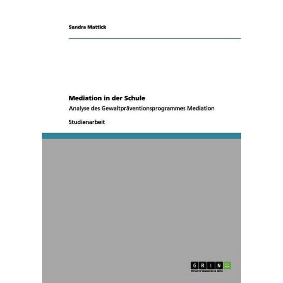 Mediation in Der Schule