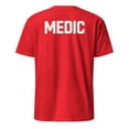 thumbnail image 1 of Medic BACK PRINT Staff First Aid Professional Uniform T-Shirt (Red, S), 1 of 4