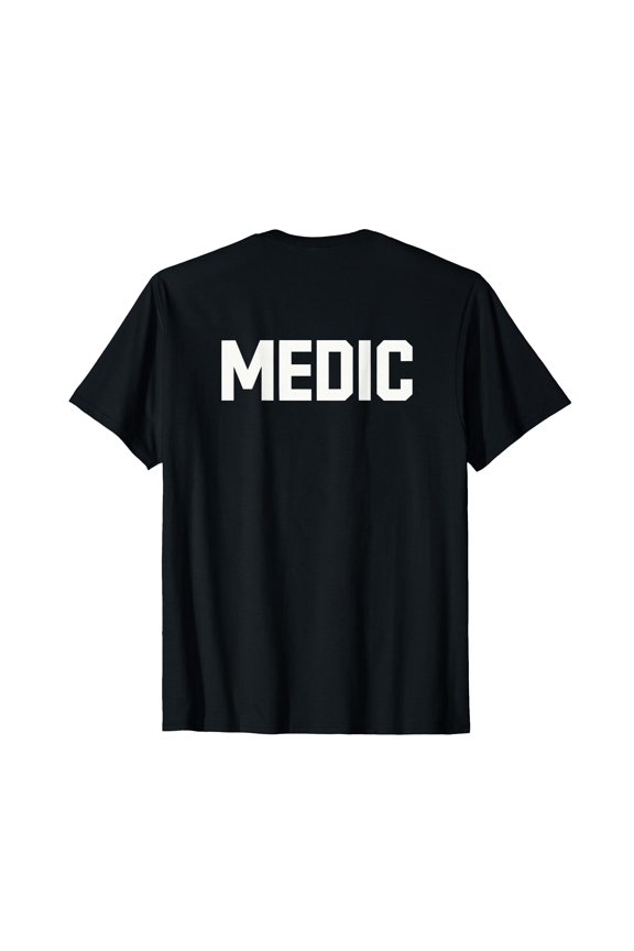 Medic Back Print Text Design for Professionals and Cosplay T-Shirt