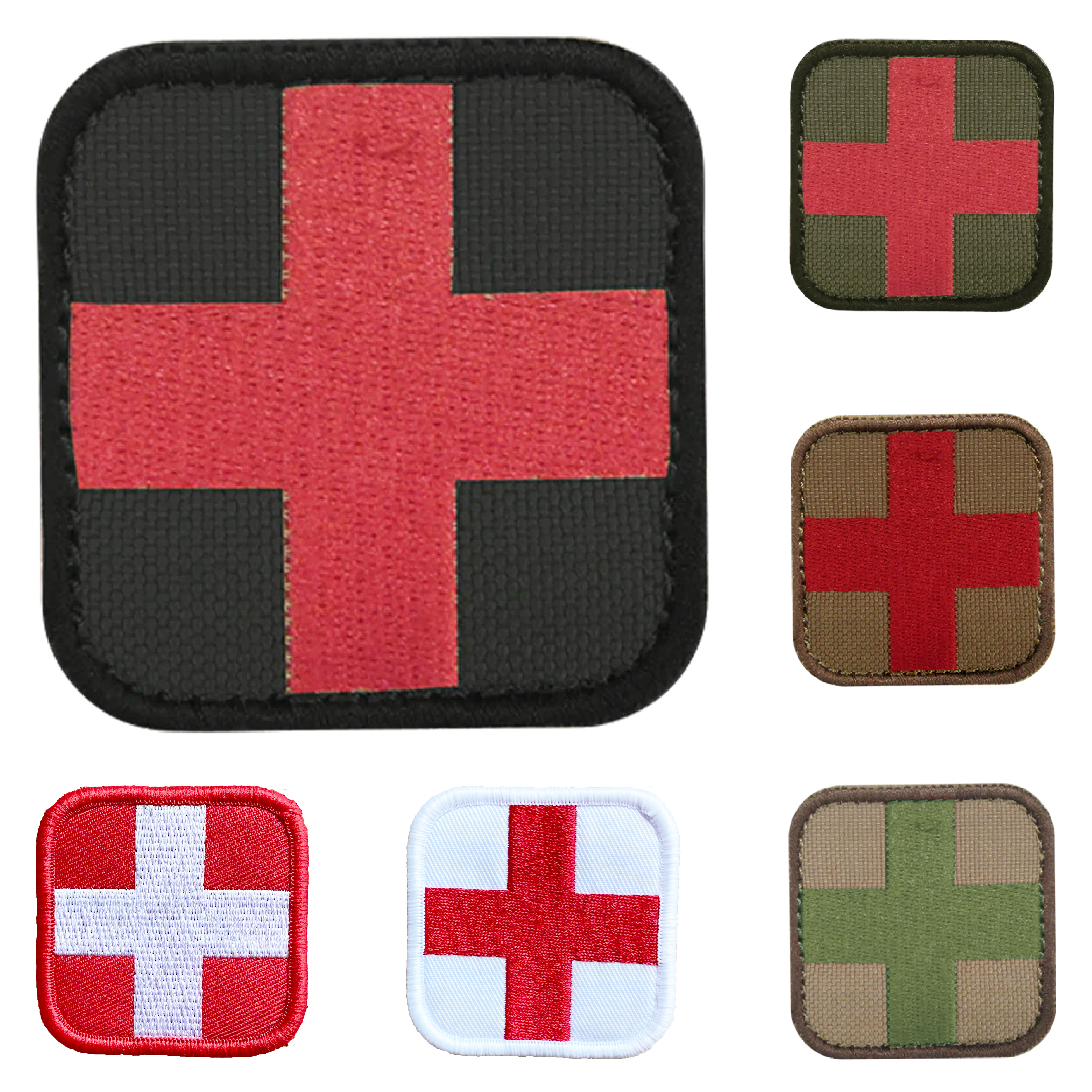 Patch Tactique MEDIC EMS Coyote - Broderie Professionnelle - 5,1x8,3cm - Pour Uniformes Ou Airsoft