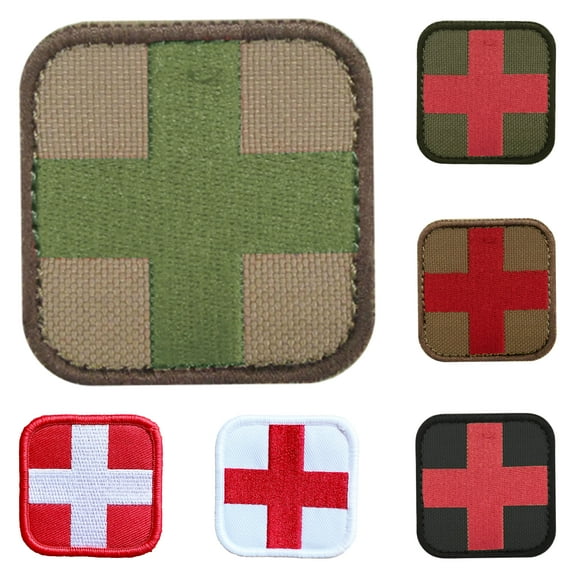 Medic Patch First Aid EMT EMS Tactical Military Templar Armoury Velcro Backing - Multicam