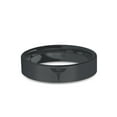 thumbnail image 1 of Medic Snake Winged Staff Black on Black Engraved Ceramic Ring, 6mm, Size 4.5, 1 of 2