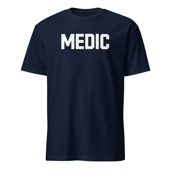 Medic Staff First Aid Professional Uniform T-Shirt (Navy, 3XL)