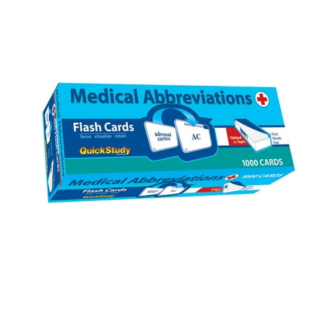 Medical Abbreviations Flash Cards - 1000 cards : a QuickStudy Reference Tool (Cards)