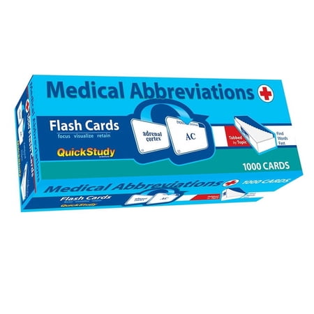 Medical Abbreviations Flash Cards (1000 cards) : a QuickStudy Reference Tool (Cards)