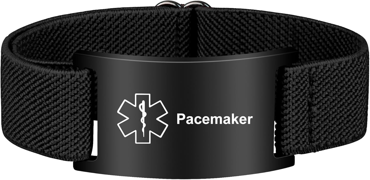 Medical Alert Pacemaker Medical Alert Bracelet For Women Men, Adjustable Medical Alert Id ...