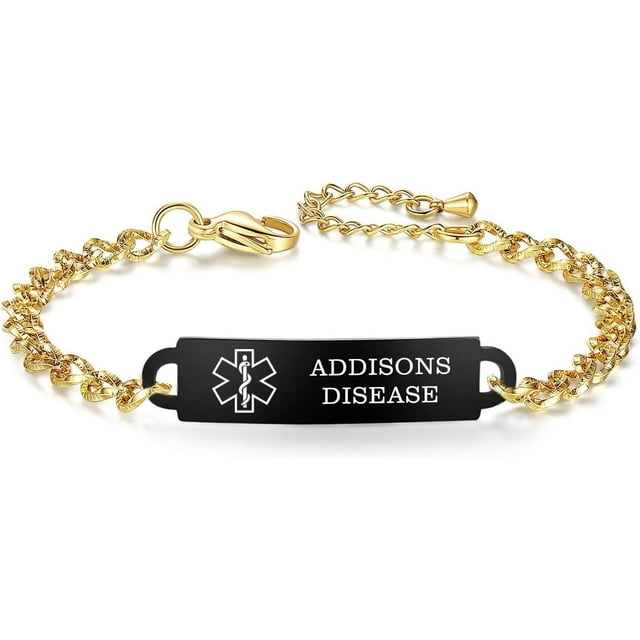 Medical Alert Bracelets For Women Adjustable Personalized Free Engrave