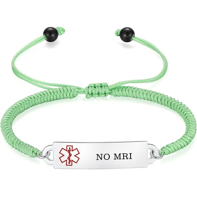 Medical Alert Bracelets For Women Adjustable Personalized Free Engrave