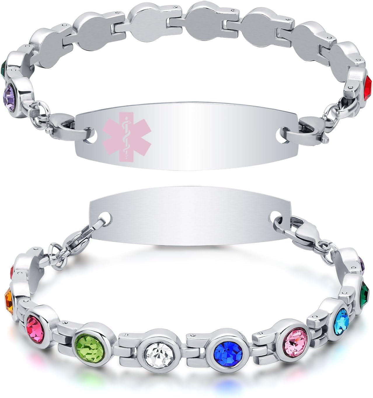 Medical Alert Bracelets For Women Men Customizable, Personalized