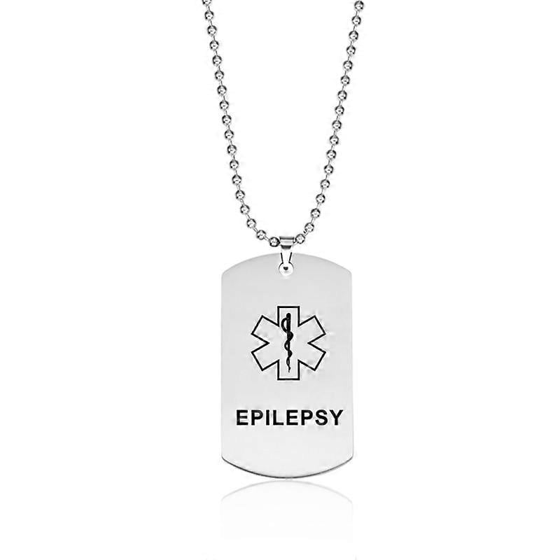 Medical Alert Neckalce Stainless Steel Diabetic Military Dog Tag ...