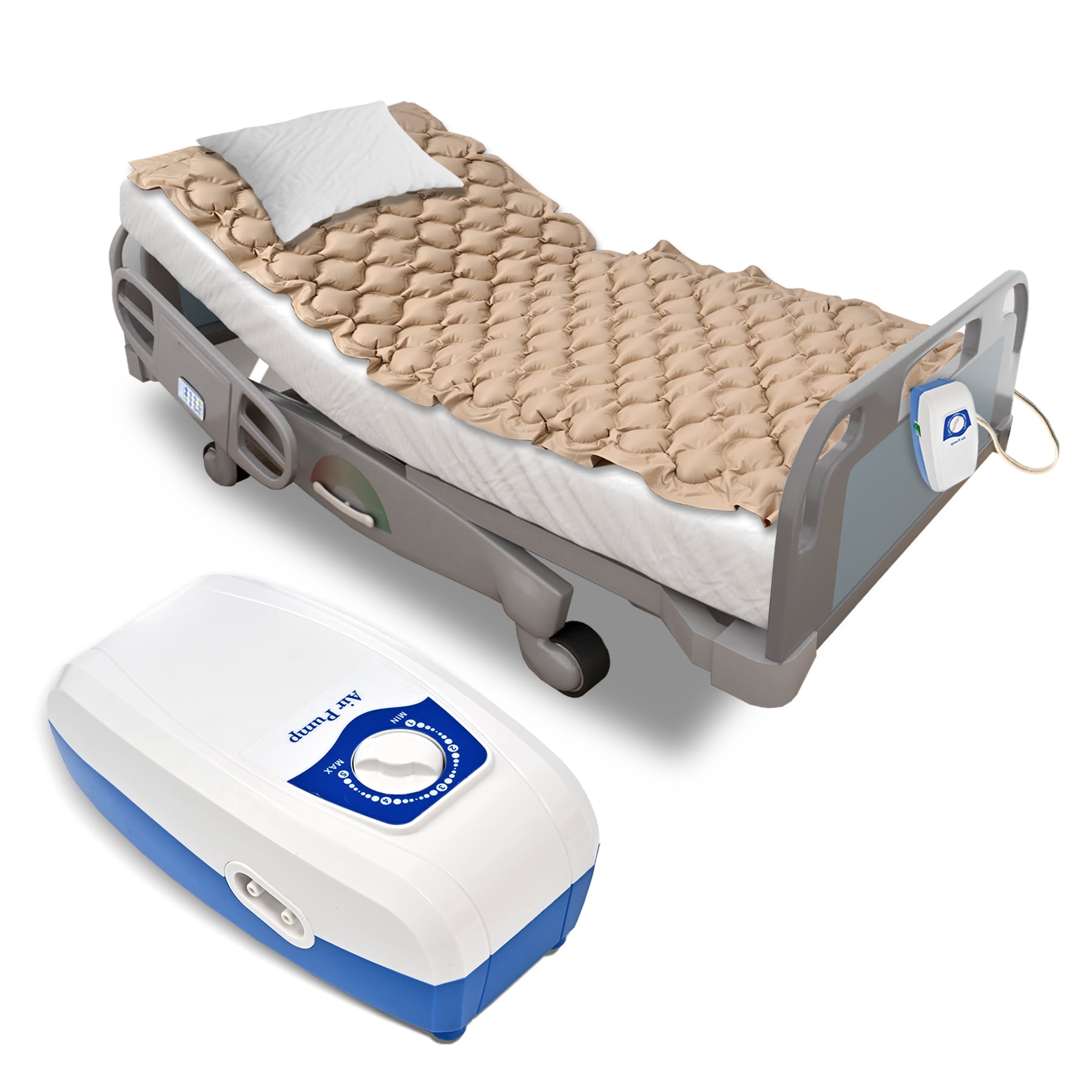 Alternating Pressure Pad, Electric Pump System for Bed Colchón Antiescaras