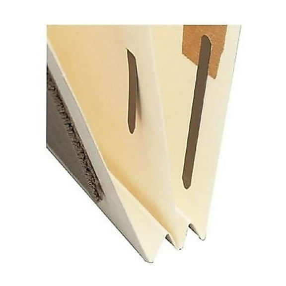 Heavy-Duty End Tab Classification Folders, Straight Tab, Expands 2", 1 Divider, 4 Fasteners, Letter Size, Manila, 125/Box