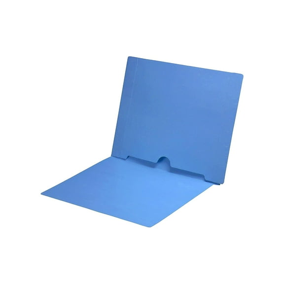Medical Arts Press End Tab File Folder Straight Cut Letter-Size Blue 50/Box (S-09017-BLU)