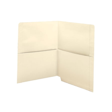 Medical Arts Press® End Tab Folder with Pockets, Straight Tabs, Letter Size, Manila, 50/Box