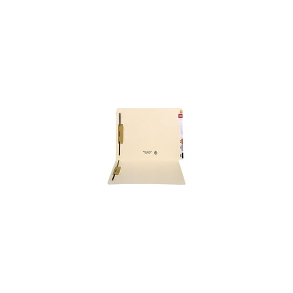 Medical Arts Press Heavy-Duty End Tab Fastener Folders, Manila, 50/Box