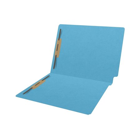 Medical Arts Press Heavy Duty End Tab File Folder Straight Cut Letter Size Dark Blue 40/Box
