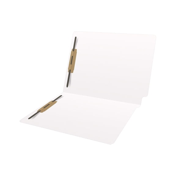 Medical Arts Press Heavy-Duty End Tab File Folder Straight Cut Letter-Size White 40/Box