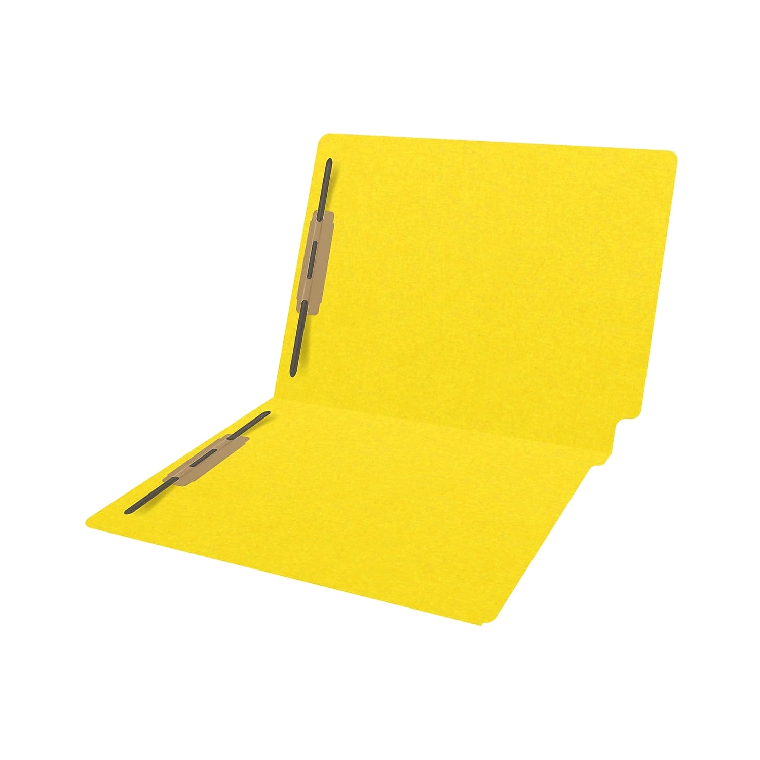 Medical Arts Press Heavy-Duty End Tab File Folder Straight Cut Letter-Size Yellow 40/Box