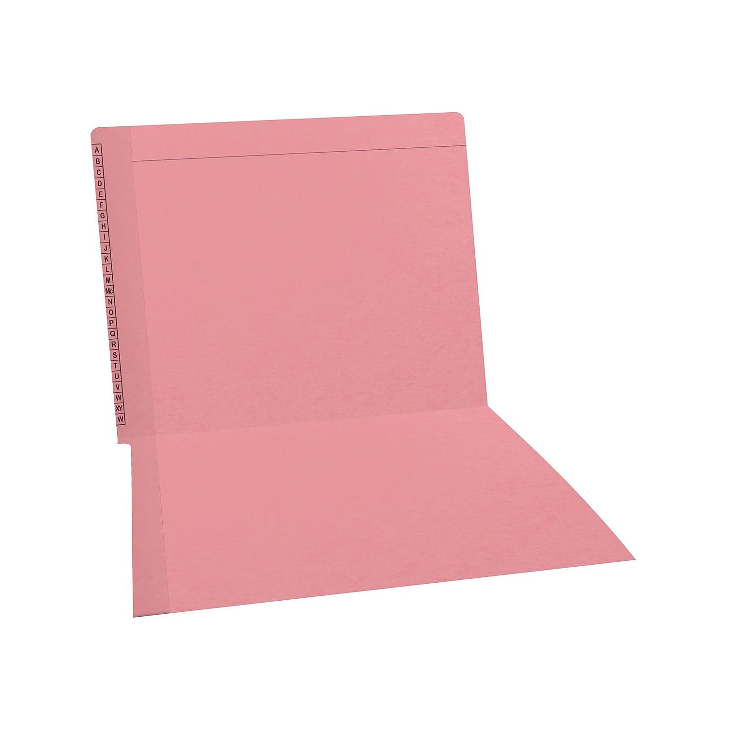 Medical Arts Press Kardex Match Reinforced End Tab File Folder Straight Cut Letter-Size Pink 100/Box