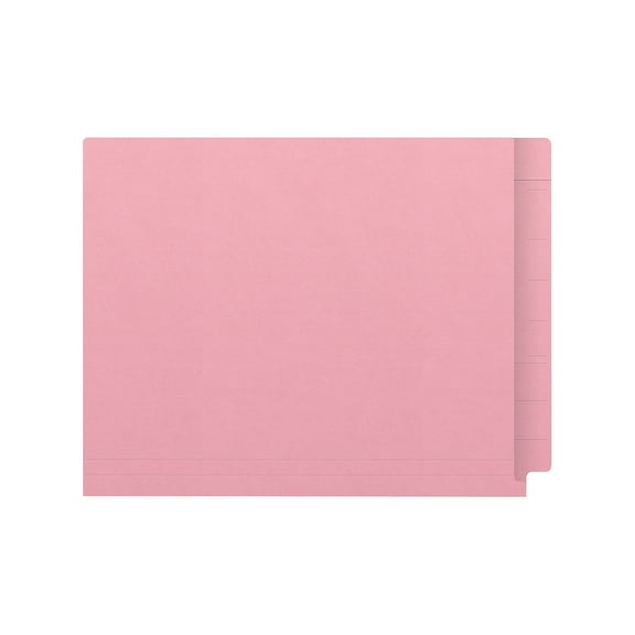 Medical Arts Press Kardex Match Reinforced End Tab File Folder Straight Cut Letter Size Pink 50/Box