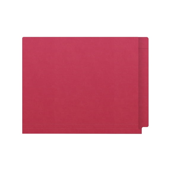 Medical Arts Press Kardex Match Reinforced End Tab File Folder Straight Cut Letter Size Red 50/Box