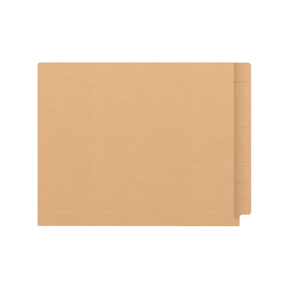 Medical Arts Press Kardex Match Reinforced End Tab File Folder Straight Cut Letter Size Tan 100/Box