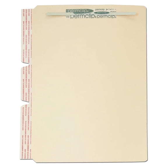Medical Arts Press Match File Folder Dividers with Side Flap and Permclip Fasteners on Top of Both Sides (100/Box)