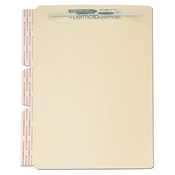 Medical Arts Press Match File Folder Dividers with Side Flap and Permclip Fasteners on Top of Both Sides (100/Box)