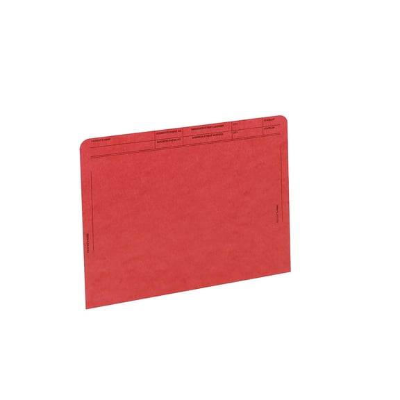 Medical Arts Press Patient File Pocket, Letter Size, Red, 50/Box