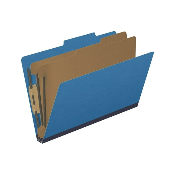 Medical Arts Press Pressboard Classification Folder 2 Dividers 2" Expansion Legal Size Royal Blue