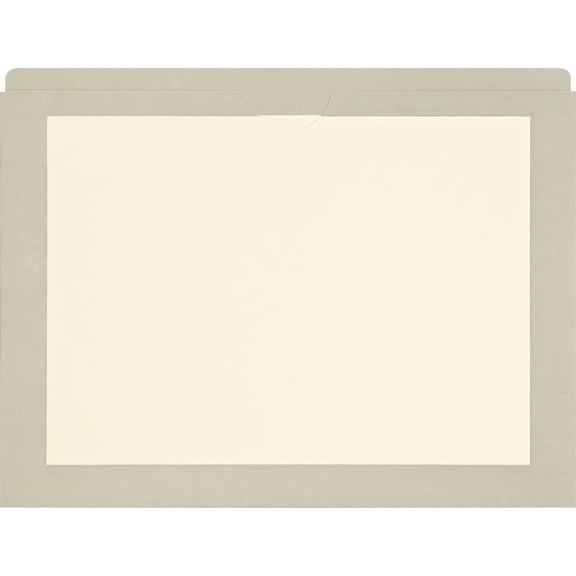 Medical Arts Press Reinforced File Pocket Letter Size Gray 100/Box (M11PKY)