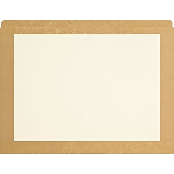Medical Arts Press Reinforced File Pocket Letter Size Tan 100/Box (M11PKI)