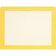 Medical Arts Press Reinforced File Pocket Letter Size Yellow 100/Box M11PKC