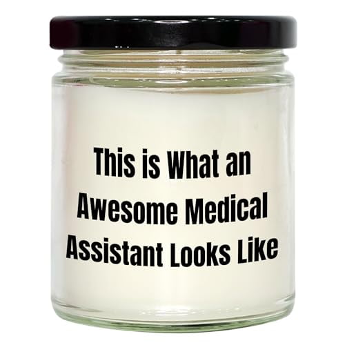 Medical Assistant Gifts - 9oz Vanilla Soy Candle, Inspirational Quote, Christmas