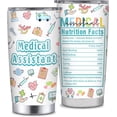 thumbnail image 1 of Medical Assistant Gifts, Medical Assistant Appreciation Week Gifts for Women Men, Best MA thematic 20oz Insulated Stainless Steel Tumbler, Funny MA Gift Ideas for Coworker, 1 of 6
