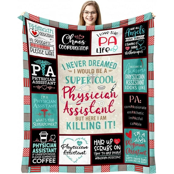 Medical Assistant Gifts for Women - MA Week Gifts - Gifts for Medical Assistants - Medical Assistant Appreciation Gifts Bulk - MA Week Appreciation Gift - Best MA Gifts Throw Blanket 60"X 50"