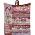 thumbnail image 1 of Medical Assistant Gifts for Women, MA Week Gifts for Medical Assistants, MA Appreciation Gifts Blanket, Gifts for Medical Assistant on Medical Assistant Week, Birthday Christmas Throw Blanket 50x60, 1 of 6