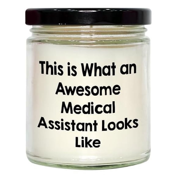 Medical Assistant Gifts from Friends and Family - 9oz Vanilla Soy Candle for Birthday with Inspirational Quote