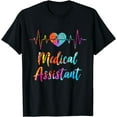 thumbnail image 1 of Medical Assistant Heartbeat Nursing Hospital Heart T-Shirt, 1 of 4