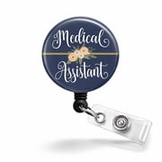 Medical Assistant MA Badge Reel, Medical Assistant Name Badge Holder, Medical Assistant Week Gift
