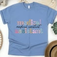 thumbnail image 1 of Medical Assistant Shirt | Cute Pastel Healthcare Worker Tee, CarolinaBlue, Size 2XL, 1 of 6