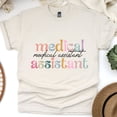 thumbnail image 1 of Medical Assistant Shirt | Cute Pastel Healthcare Worker Tee, Natural, Size XL, 1 of 6